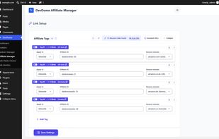DevDome Affiliate Manager screenshot 1