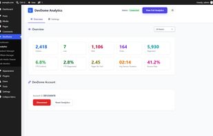 DevDome Analytics screenshot 2