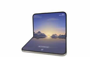 iPhone Duo simulator in 3D, laptop pose