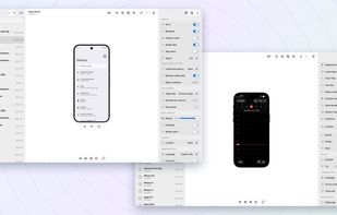 A Pixel emulator and an iPhone simulator side by side