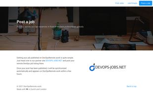 Posting DevOps jobs via partner site