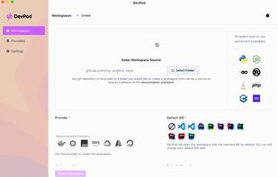 DevPod screenshot 1