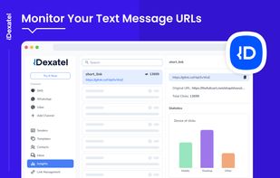 Track and analyze text message URL clicks with Dexatel to optimize SMS, WhatsApp, and Viber campaigns