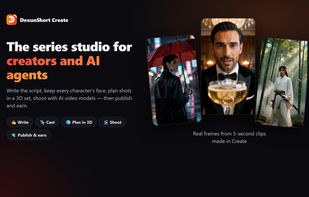 One studio from script to published episode: write, cast, plan in 3D, shoot with AI, publish.