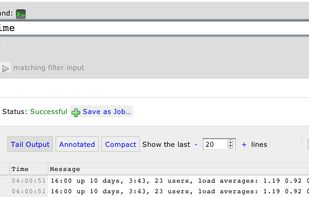 Run commands and scripts on nodes. Run them in parallel on multiple nodes.  Run commands ad-hoc by typing in the command and hitting enter.