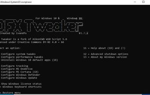 DFX Tweaker screenshot 1