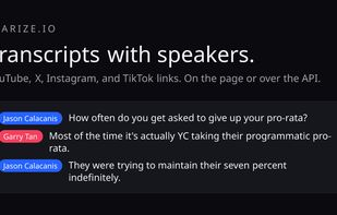 A transcript excerpt with each line labeled by speaker