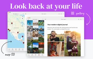 Look back through time with locations, map view, and galleries