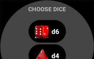 Menu Dice on Wear OS