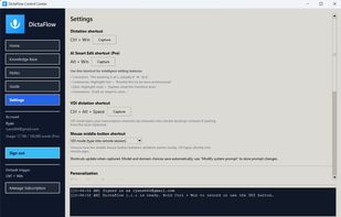 DictaFlow screenshot 2