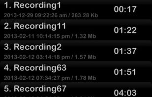 Dictaphone screenshot 1