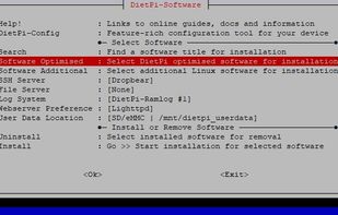 DietPi software installation tool