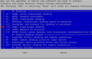 DietPi optimized software options