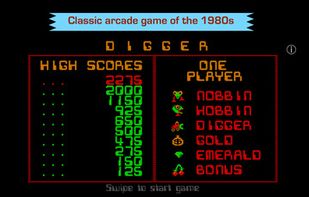 Digger - retro classic game screenshot 1