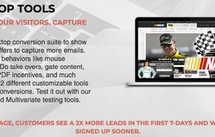 Sliders and Lightboxes on Desktop. Engage your visitors effectively without annoying them.