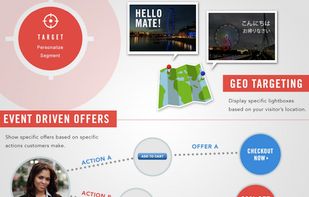 Target Visitors based on web source, location, URL, and more. Trigger lightboxes based on timer, scroll, and exit.