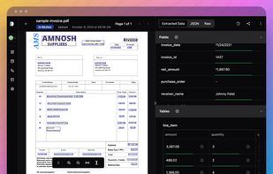DigiParser can parse any document formats including images, PDFs, scanned documents, and more. It then visualizes the extracted data, allowing for faster review and approval.