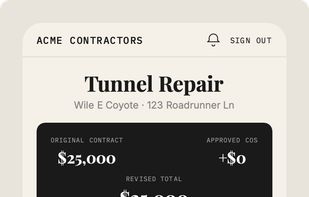 Digital Change Orders screenshot 1
