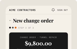 Digital Change Orders screenshot 1