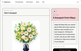 Digital Flower Bouquet screenshot 1