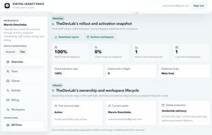 Digital Legacy Vault screenshot 2