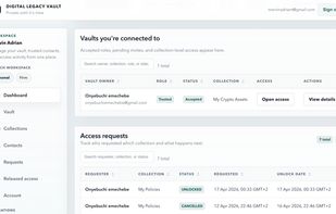 Digital Legacy Vault screenshot 1