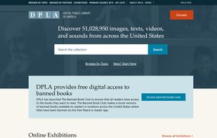 Digital Public Library of America screenshot 1