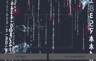 Digital Rain 3D Live Wallpaper screenshot 1