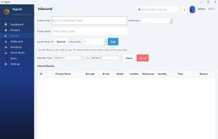 Digitall WMS screenshot 2