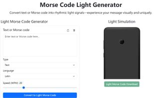 Morse Code Light Generator