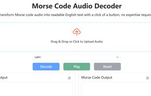 Morse Code Audio Decoder