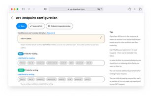 Directual screenshot 2