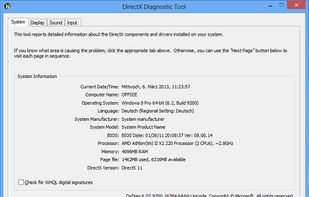 DirectX Diagnostic Tool screenshot 1