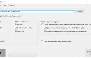 DirLister screenshot 2