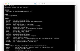 The disco command line tool