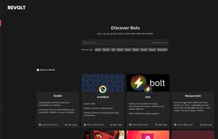 Discover Bots page