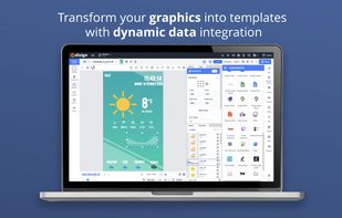 Transform your graphics into templates with dynamic data integration