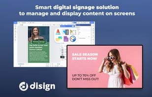 Smart digital signage solution to manage and display content on screens