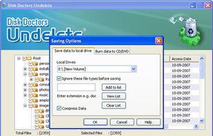 Disk Doctors Undelete screenshot 1