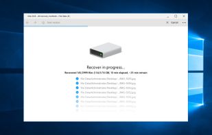 Disk Drill recovery process
