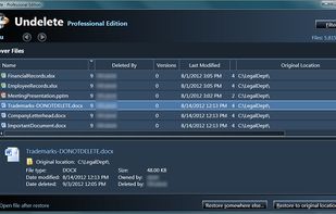 Condusiv Undelete screenshot 1