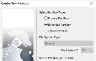 Create New Partition
