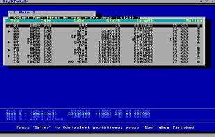 select lost partitions