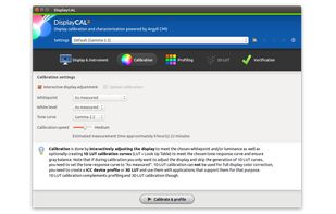 Calibration settings
