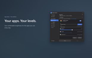 Use comfortable brightness for the apps you use.