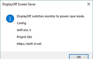 DisplayOff Screen Saver