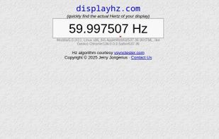 DisplayHZ screenshot 1