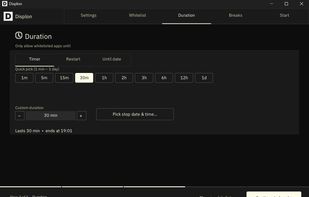 Displon screenshot 2