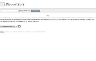 Dispostable.com screenshot 1