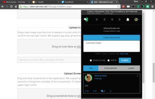 Using Dissenter whilst making this page.